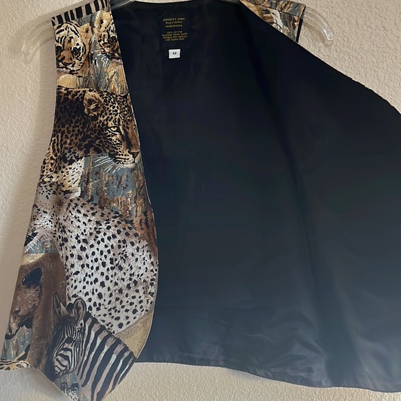 Infinity Chic Designer Fashions Safari Button Up Vest - Size M - Made in USA - Picture 6 of 7